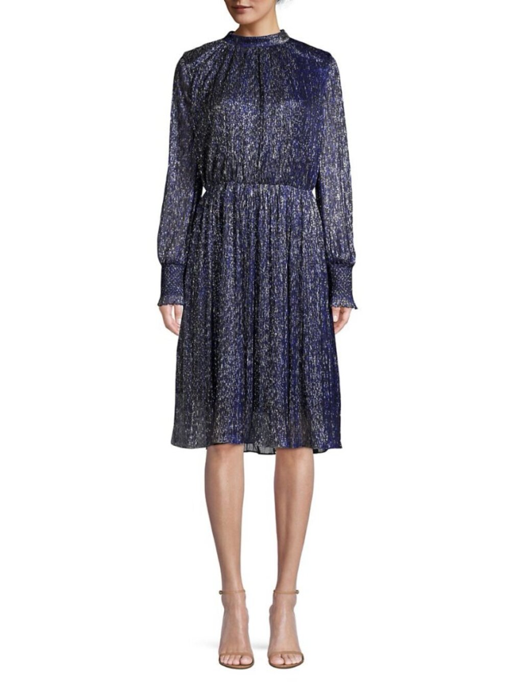 Sachin +  Babi Catherine Metallic Midi Dress